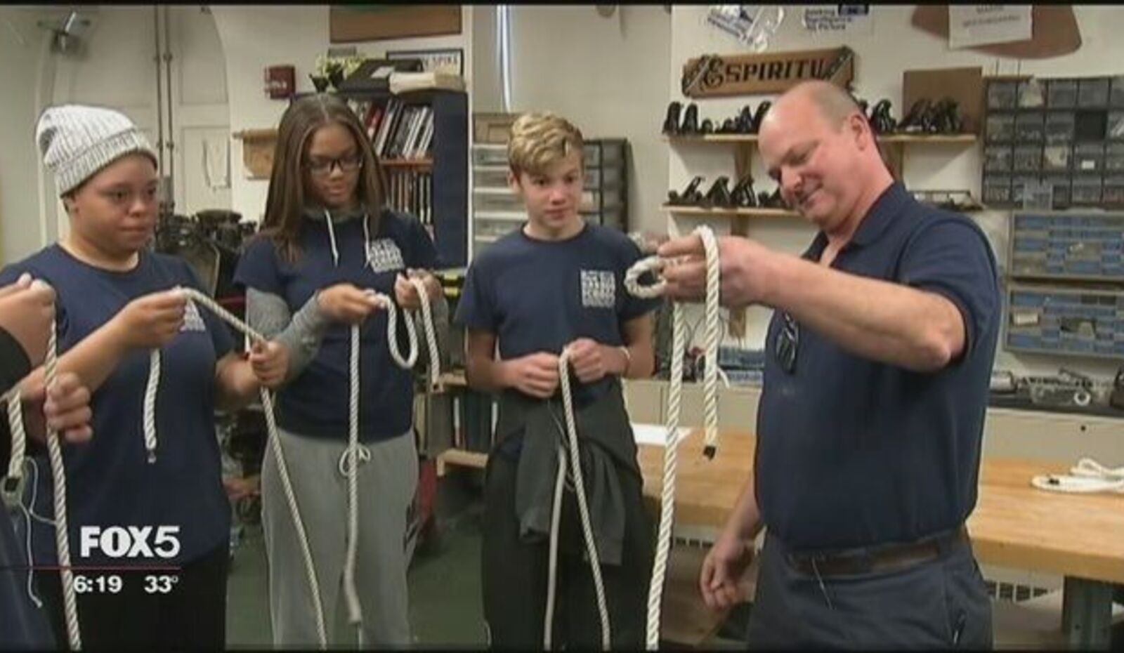 A high school on the harbor: tying knots, building boats, getting ahead