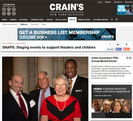 The Urban Assembly's Fifth Annual Benefit Dinner